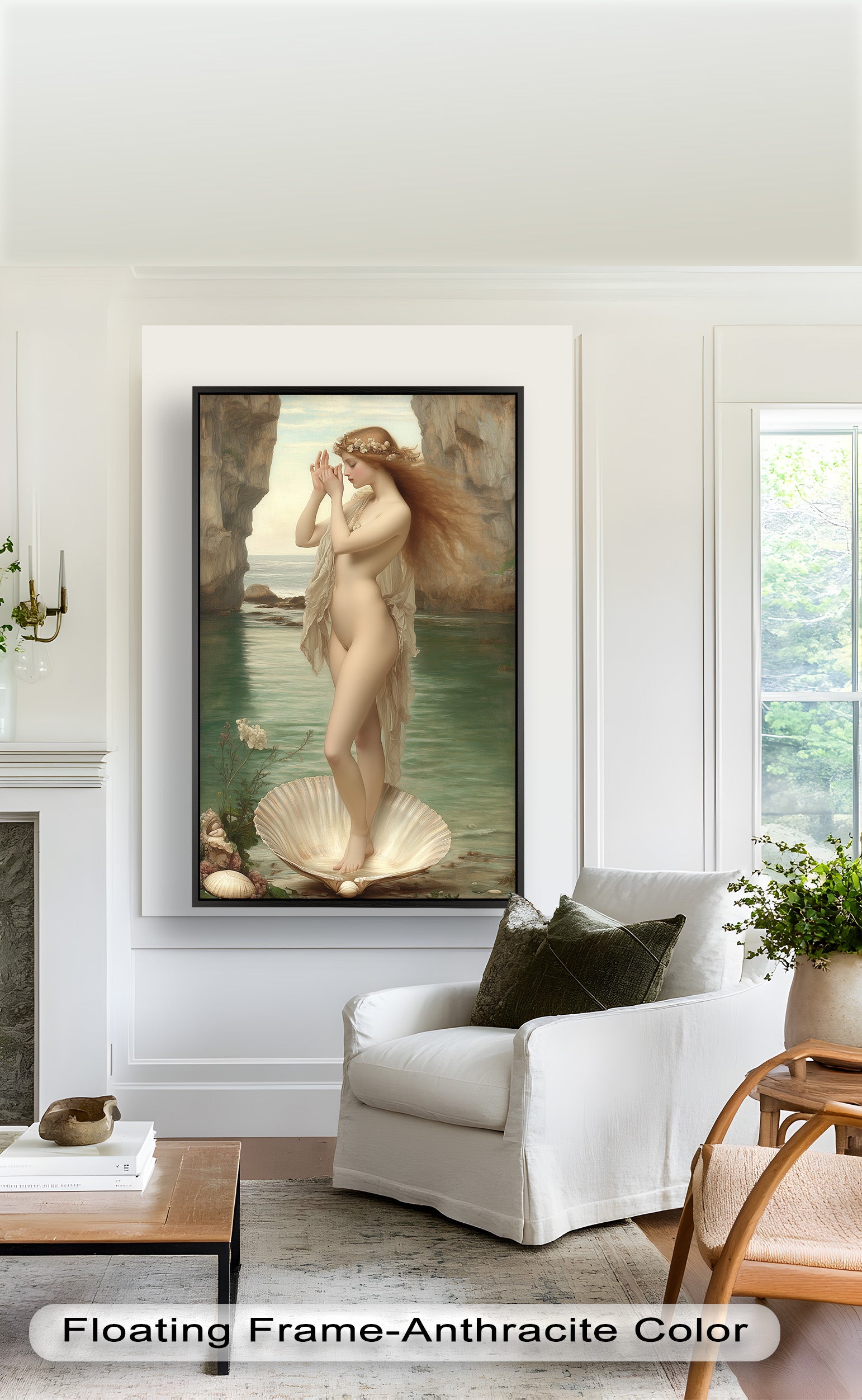 Birth of Grace - Renaissance Inspired Venus Oil Painting Wall Art for Living Room, Bedroom & Office Decor | Classic Vintage Home Decoration