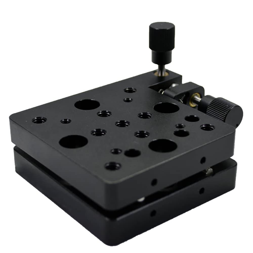 Precision Dual Axis Manual Tilting Table - Optical Angle Adjustment Stage with Fine-Tuning Platform for Laser Alignment, Microscope & CNC Machining (Workbench Sliding Table)