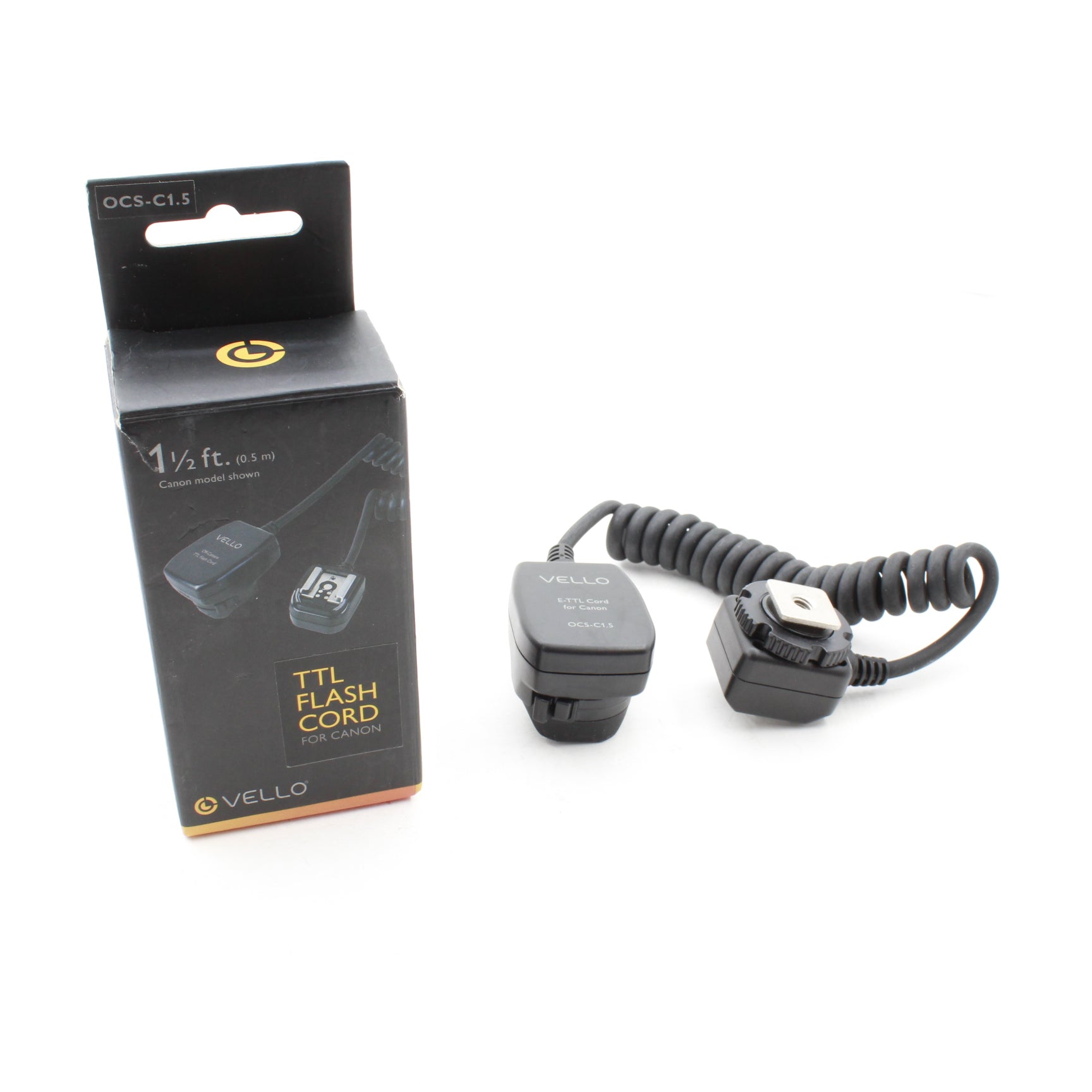 Vello TTL Flash Cord for Canon Nikon Sony DSLR Cameras - High-Speed Sync TTL Off-Camera Flash Shoe Extension Cable - Perfect for Studio Photography, Wedding & Event Shooting