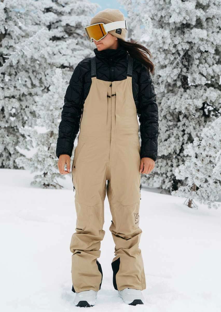 Burton Women's AK Gore-Tex Kimmy Bib Snow Pants 2023 - Waterproof & Insulated Ski Bibs for Women - Perfect for Snowboarding, Skiing & Winter Outdoor Adventures