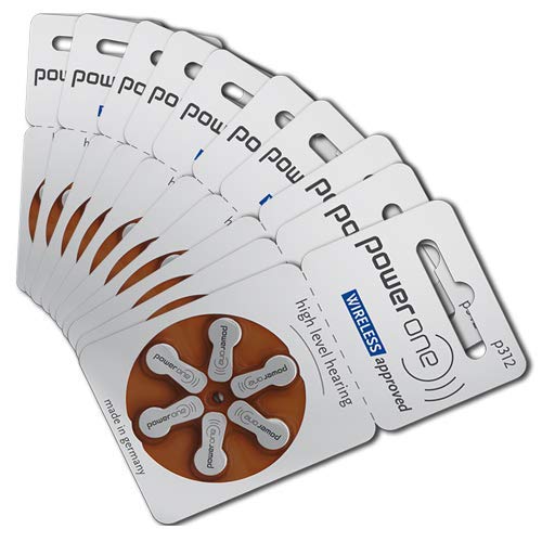 PowerOne Hearing Aid Batteries Size 312 - 50 Packs of 6 Cells | Long-Lasting Zinc-Air Batteries for Hearing Devices | Perfect for Travel, Work & Daily Use