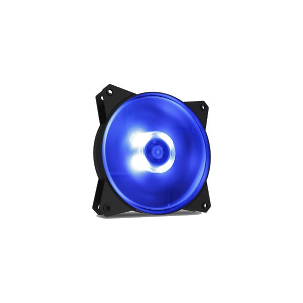CM MasterFan MF120L 120mm Blue LED Case Fan - High Performance PC Cooling Fan for Gaming Rigs, Workstations & Computer Cases - Quiet Operation & Vibrant Blue Lighting