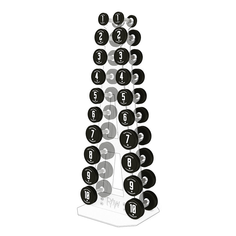 10KG Dumbbell Set for Home Gym - Round CPU Design for Strength Training & Fitness Workouts | Perfect for Weightlifting, CrossFit & Muscle Building