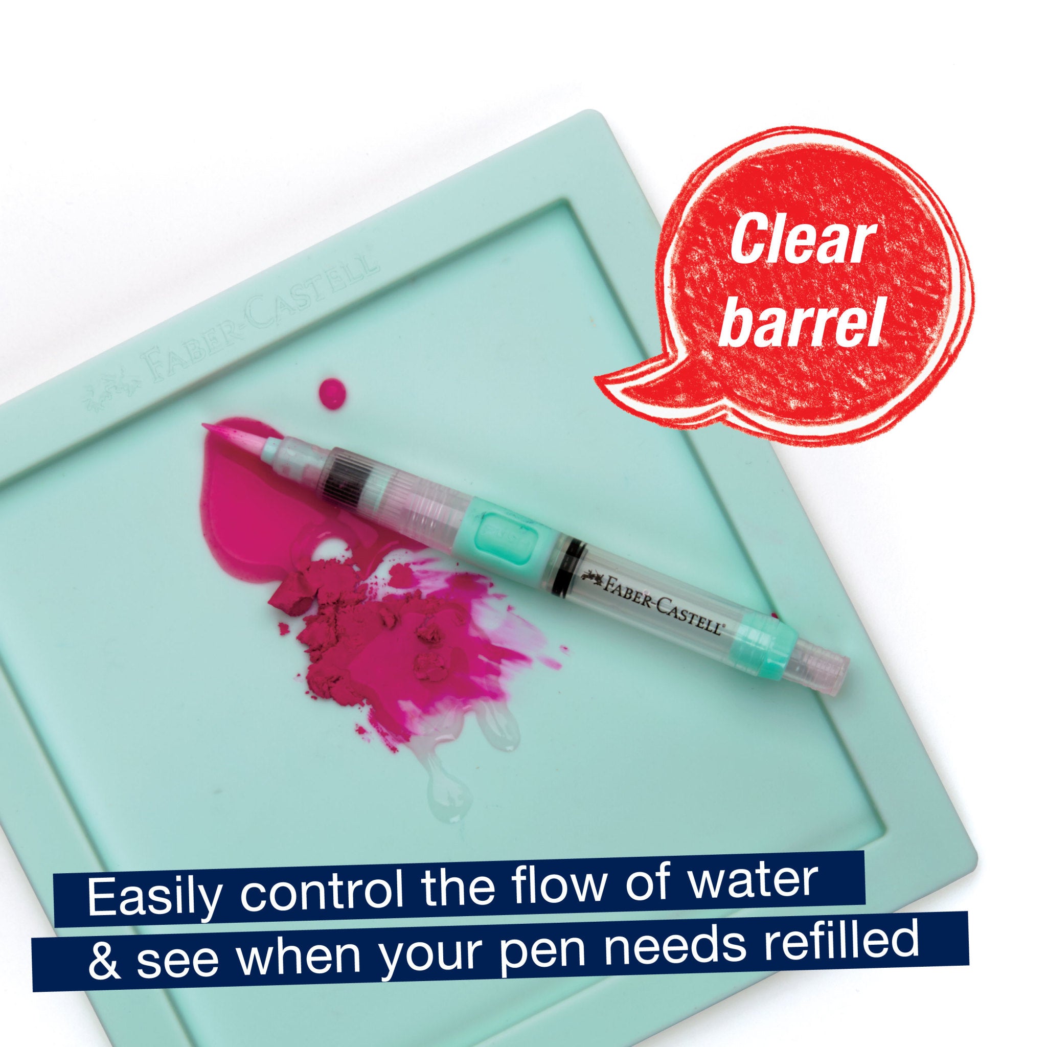 Deluxe Water Brush for Artists - Premium Watercolor Paint Brush with Ergonomic Handle - Perfect for Watercolor Painting, Calligraphy & Lettering - Ideal for Beginners & Professionals #770306
