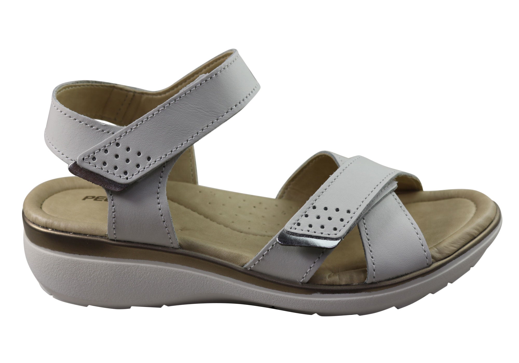 Pegada Kerala Women's Comfortable Leather Sandals - Handmade in Brazil - Perfect for Beach, Vacation & Summer Outfits