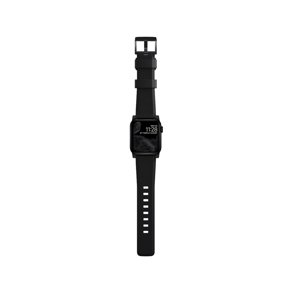 Nomad Rugged Band for Apple Watch 41mm - Durable Black Stainless Steel Strap | Perfect for Outdoor Activities, Workouts & Adventure Travel