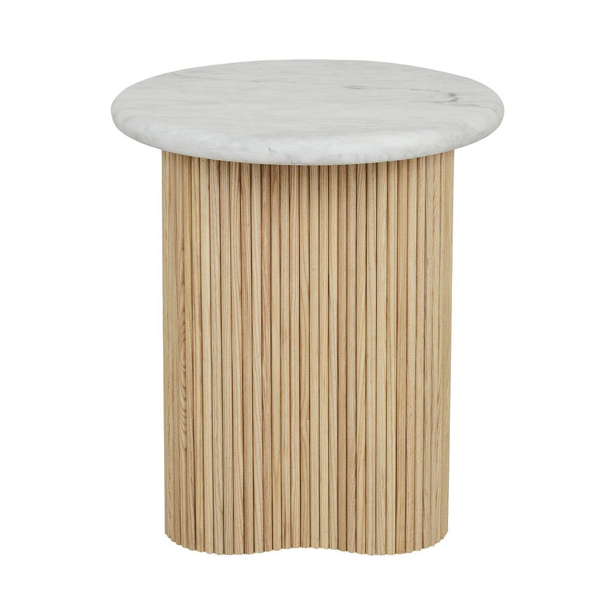 Artie Wave Ripple Side Table - Modern End Table with Wavy Design for Living Room, Bedroom & Office - Perfect for Coffee, Books & Decor