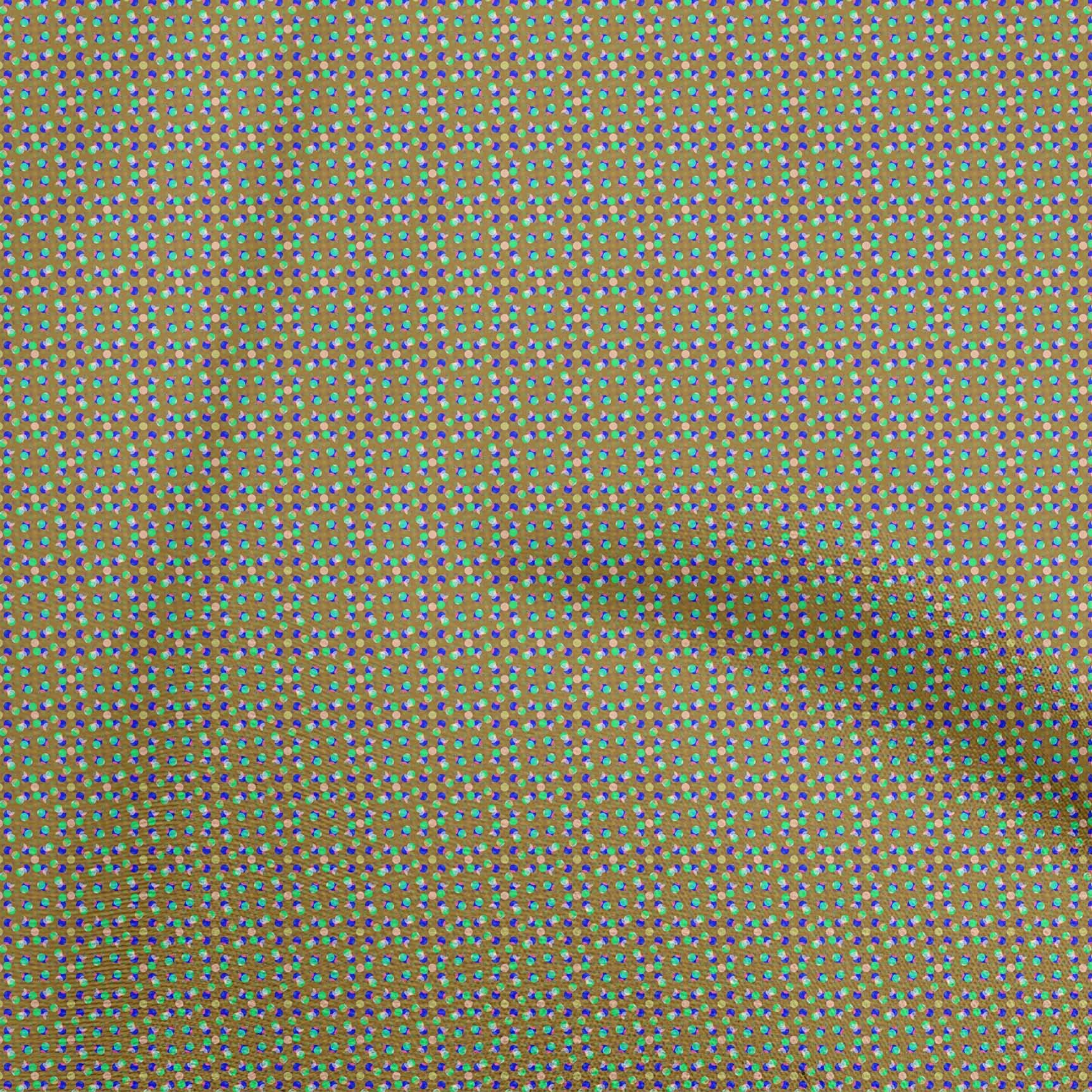 Premium Cotton Jersey Olive Green Dot Print Fabric by The Yard - 58 Inch Wide for DIY Clothing, Sewing Projects & Home Decor | Soft, Durable Material for Dresses, Quilts & Crafting