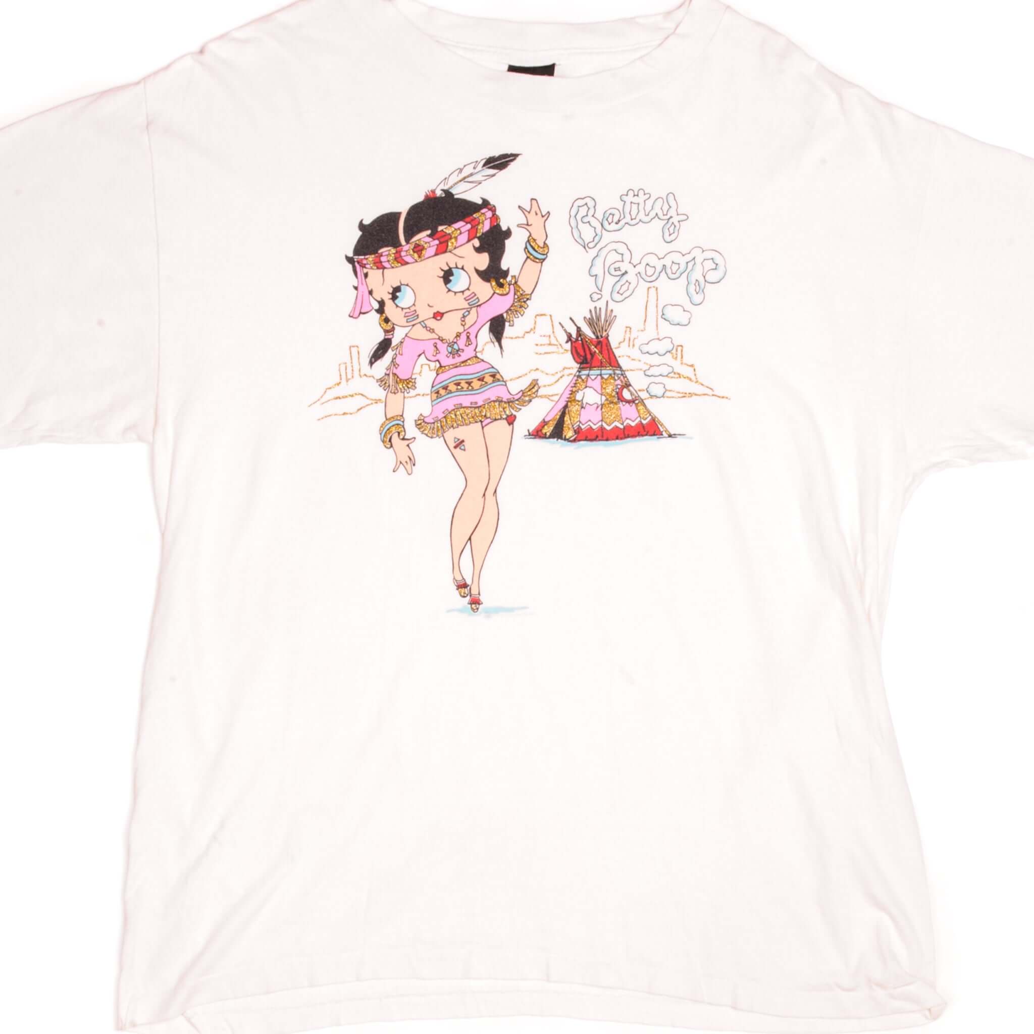 Vintage Betty Boop Graphic T-Shirt 1990s Retro Cartoon Tee XL Size Made in USA - Perfect for Casual Wear, Cosplay & 90s Nostalgia Fashion