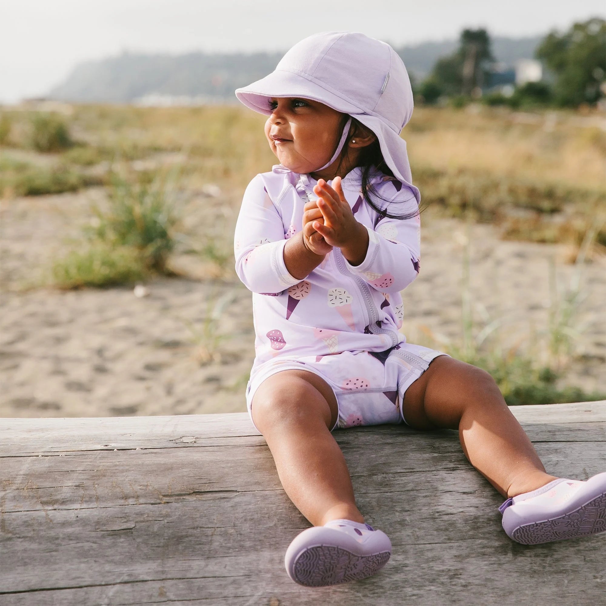 Jan & Jul Lavender Sun Protection Soft Baby Hat - UV Shield for Infants & Toddlers - Perfect for Outdoor Play, Beach Trips & Summer Adventures