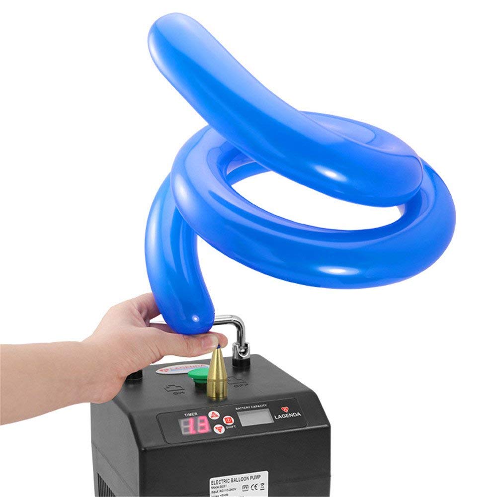 Lagenda B231 Electric Air Pump with Digital Timer - Single Nozzle Balloon Inflator for Parties, Events & Home Decor (Portable Air Blower for Balloons, Pool Floats & Inflatables)