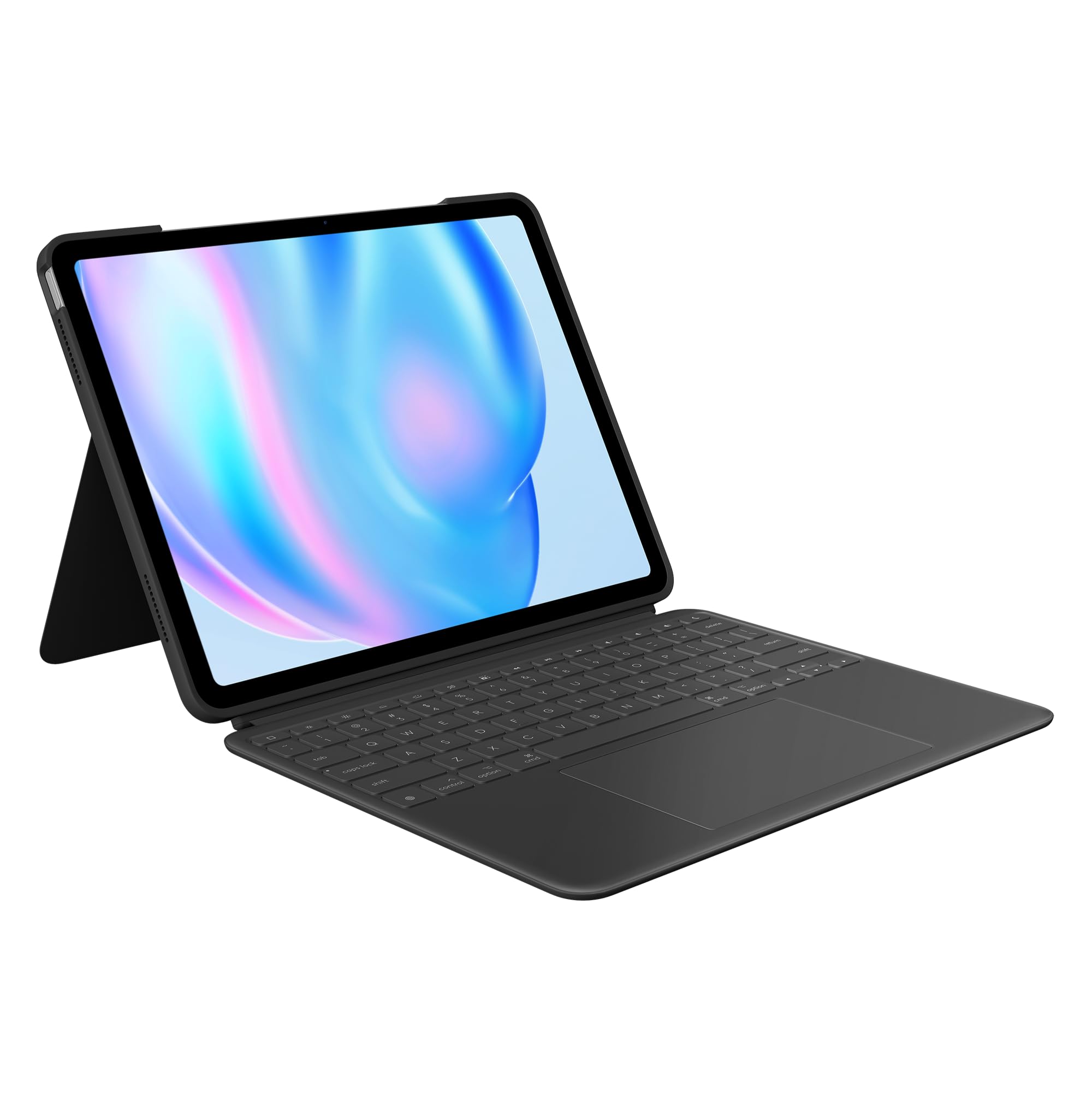 Logitech Combo Touch iPad Air 13-inch (M2) 2024 Keyboard Case with Backlit Keys & Adjustable Kickstand - Detachable Bluetooth Keyboard for iPad Air 5th/6th Gen - Perfect for Work, Study & Travel in Midnight Black