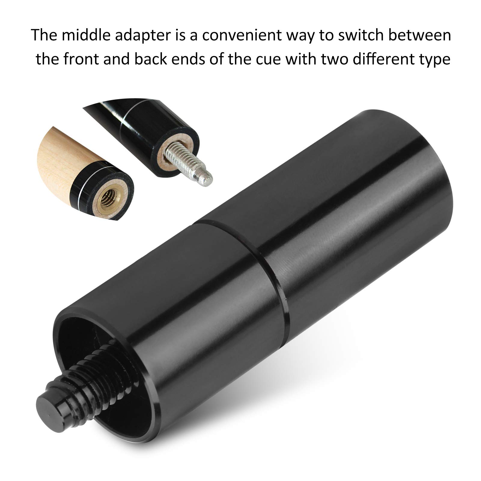 5/16-18 Teeth Billiard Cue Shaft Extender - 2oz Middle Connect Pool Accessory for Enhanced Game Performance | Perfect for Professional & Home Pool Tables