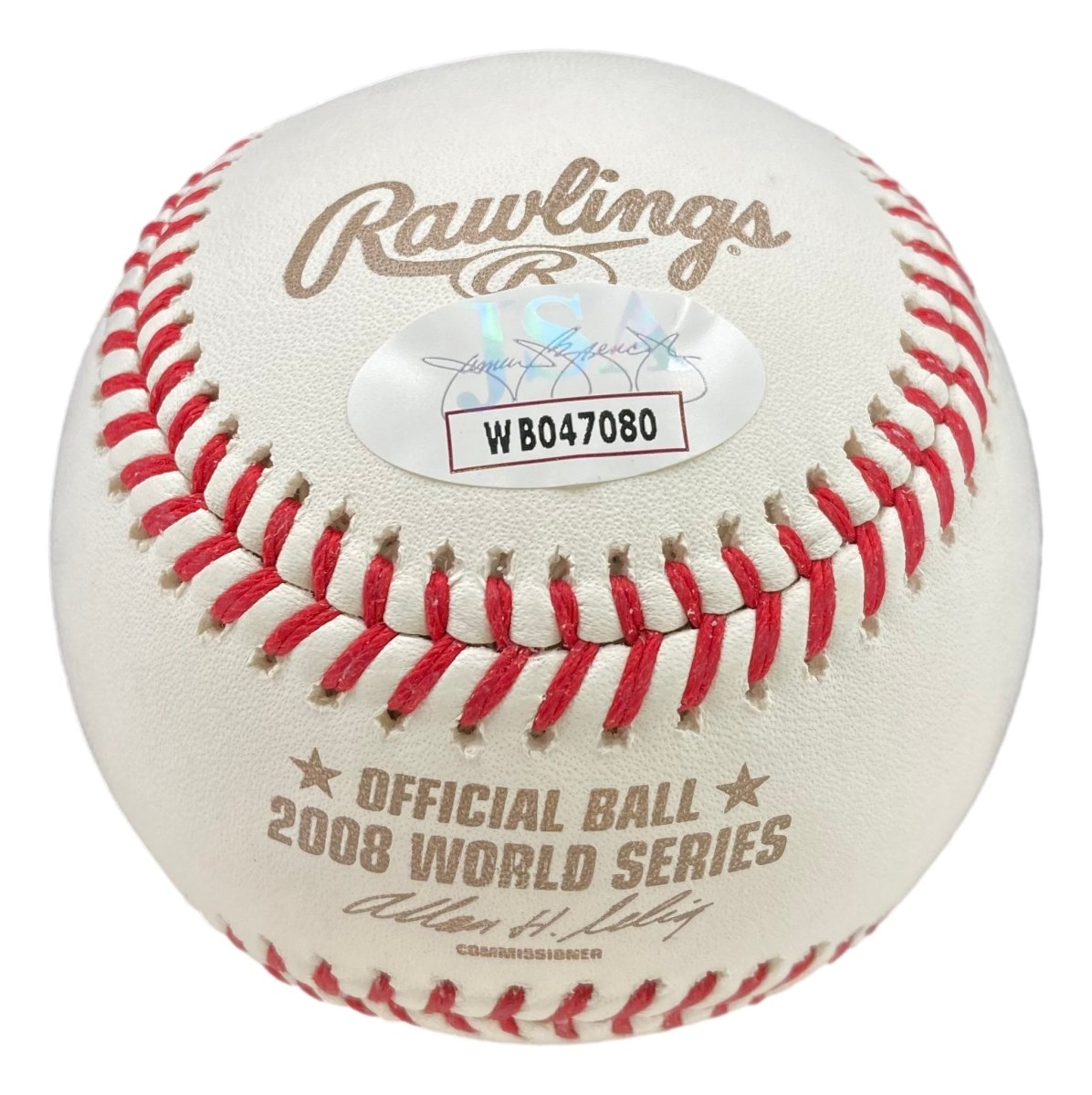 Authentic Brad Lidge & Carlos Ruiz Signed Philadelphia Phillies 2008 World Series Baseball with JSA ITP COA - Perfect for Sports Memorabilia Collectors & Phillies Fans Display