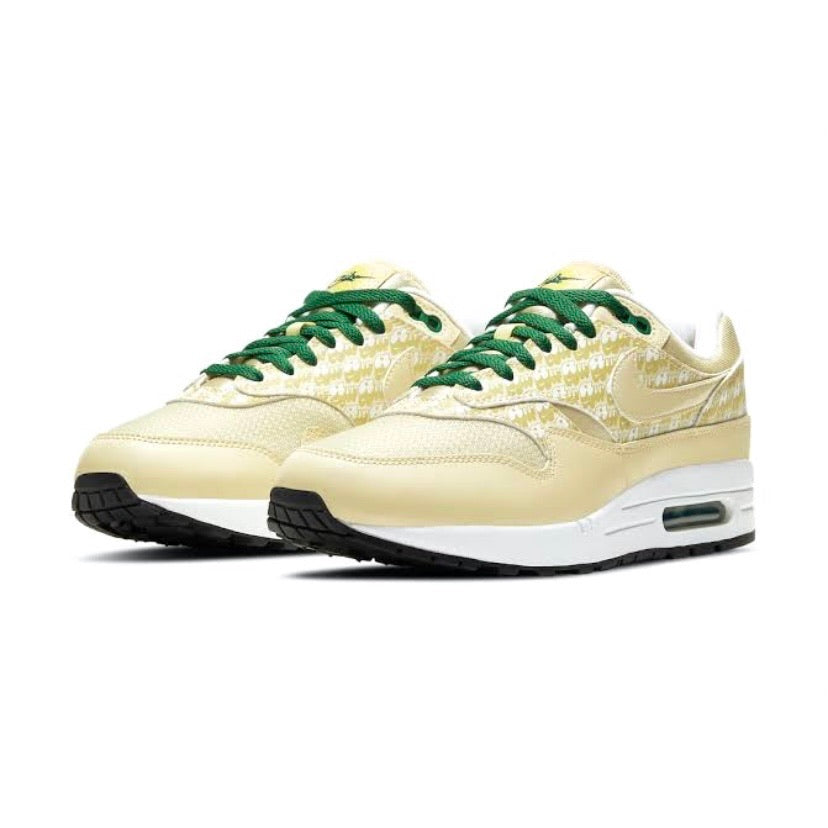 Nike Air Max 1 Premium Sneakers - Lemonade & Lime Green Colorway | Comfortable Running Shoes for Men & Women | Perfect for Gym, Jogging and Streetwear Fashion