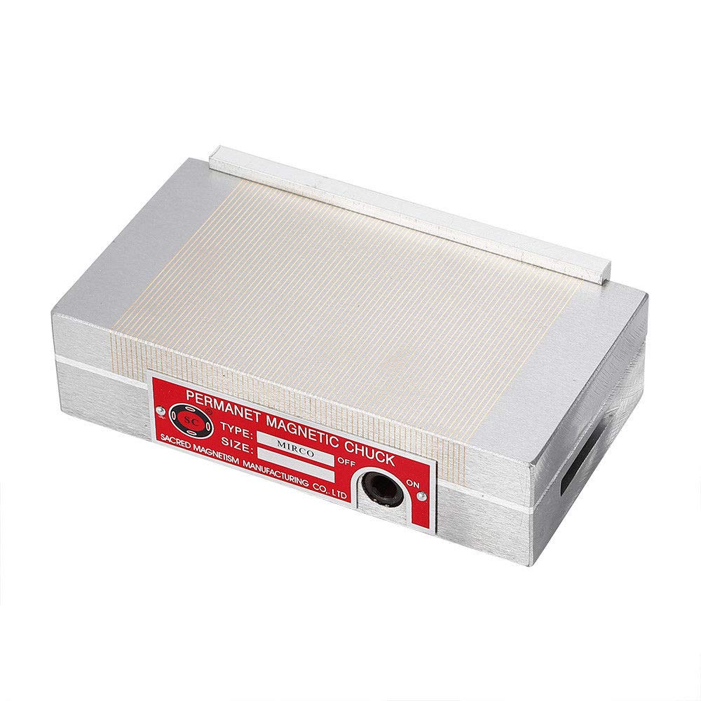 4''x7'' Fine Pole Permanent Magnetic Chuck - Powerful Rectangular Magnetic Chuck for Grinding Machine | Precision Workholding for Metalworking & Surface Grinding | Ideal for Machine Shops & Industrial Applications