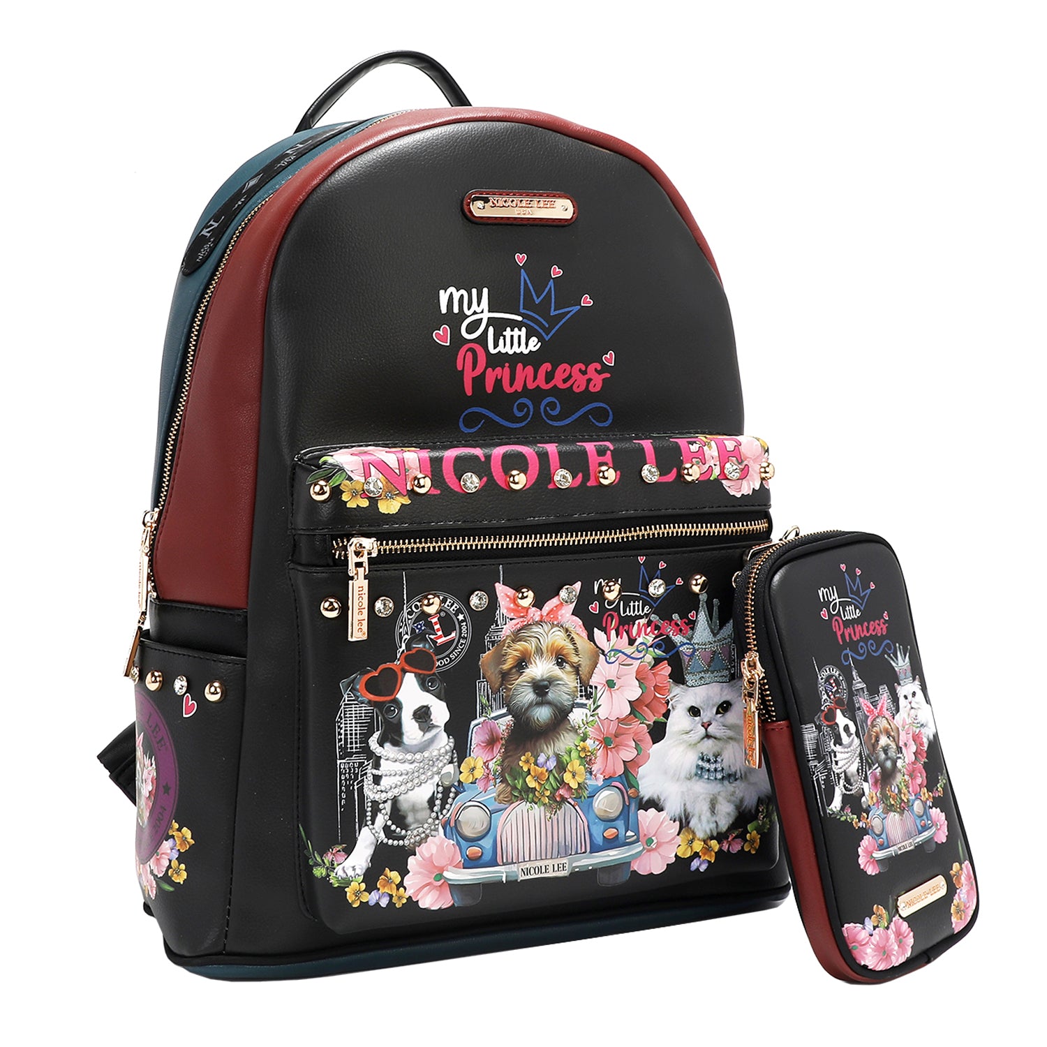 Large USB Fashion Backpack with Charging Port & Pouch - Stylish Laptop Bag for Work, Travel & College - Perfect for Commuters & Students