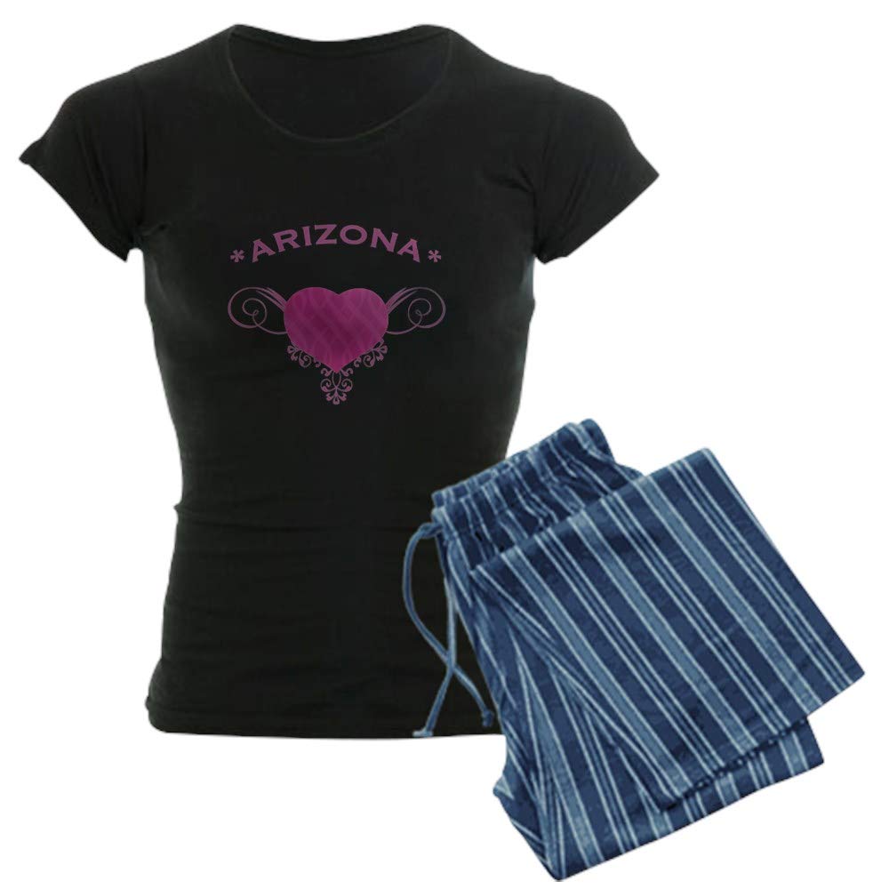 Arizona State University Heart Print Women's Pajama Set - Soft & Comfortable Sleepwear for Women - Perfect for Gifts, Lounging & Bedtime Comfort