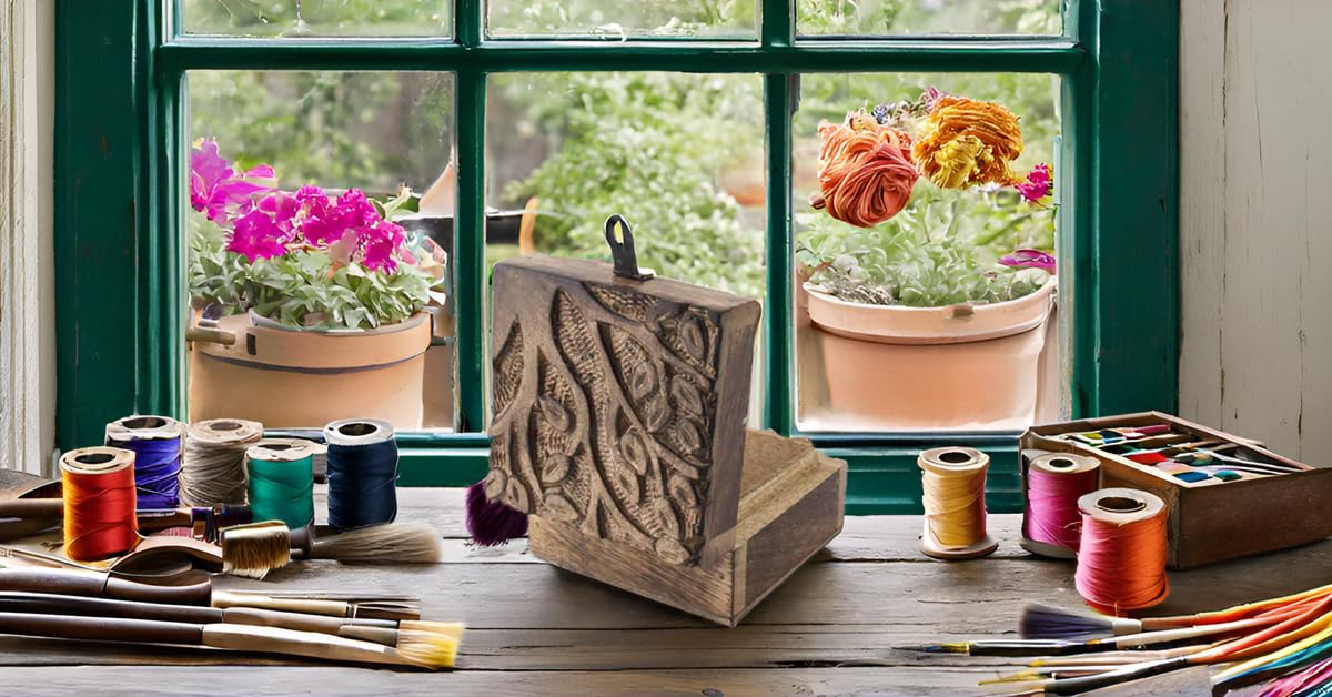Handmade Wooden Jewelry Box with Tree of Life Carving - Lockable Keepsake Storage Organizer for Necklaces, Rings & Watches - Perfect Birthday Gift & Home Décor (Brown)