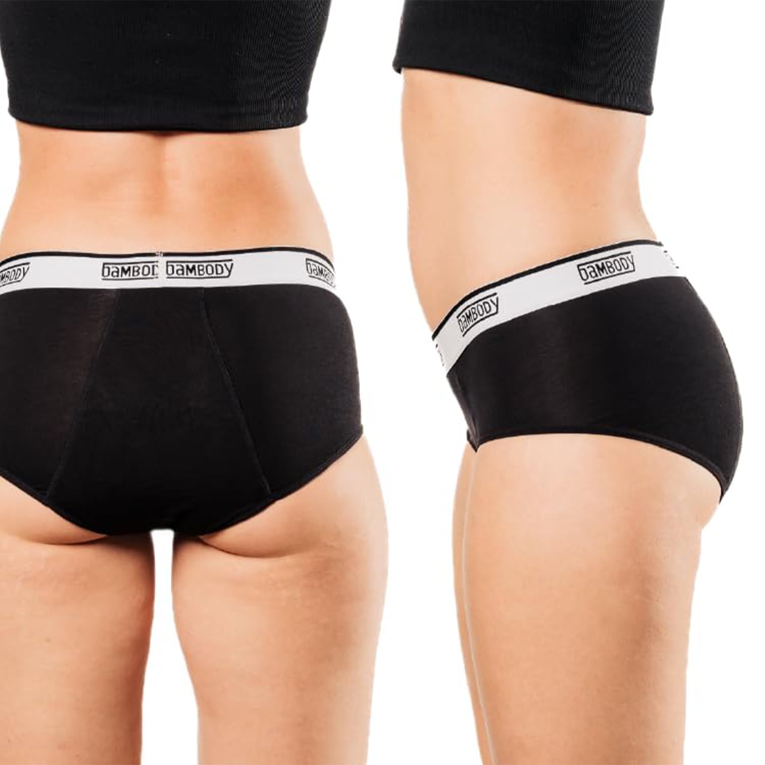 Bambody High Absorbency Period Underwear for Women & Teens - Postpartum & Maternity - Breathable, Leakproof, Silky Smooth - Perfect for Overnight Protection & Active Lifestyles
