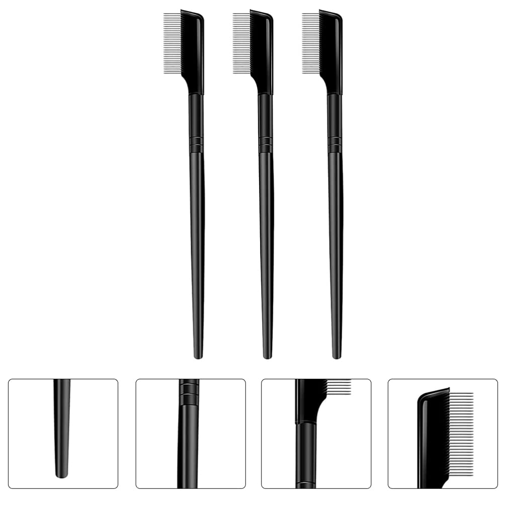 FOMIYES 3-Piece Eyebrow Comb & Eyelash Separator Set - Mascara Applicator, Lash Comb, Eyelash Grooming Brush for Women - Perfect for Salon, Travel & Home Makeup Routine