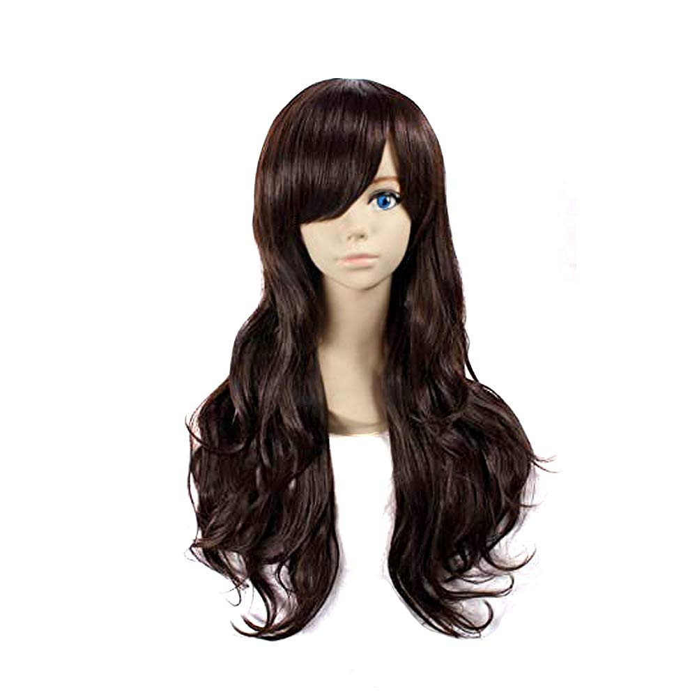 GOOACTION Black Long Curly Cosplay Wig for Tohsaka Rin Fate Stay Night - Anime Costume Party, Halloween, Cosplay Convention, Themed Events