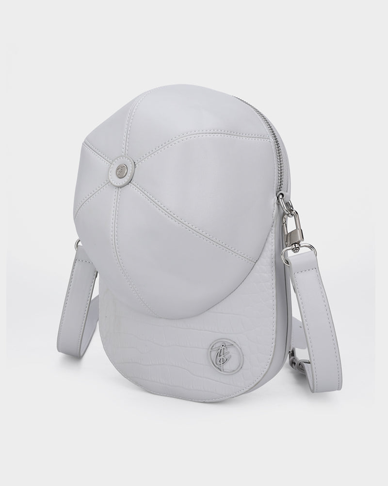 Stylish Grey Baseball Cap Design Bag - Trendy & Durable for Sports, Travel & Everyday Use