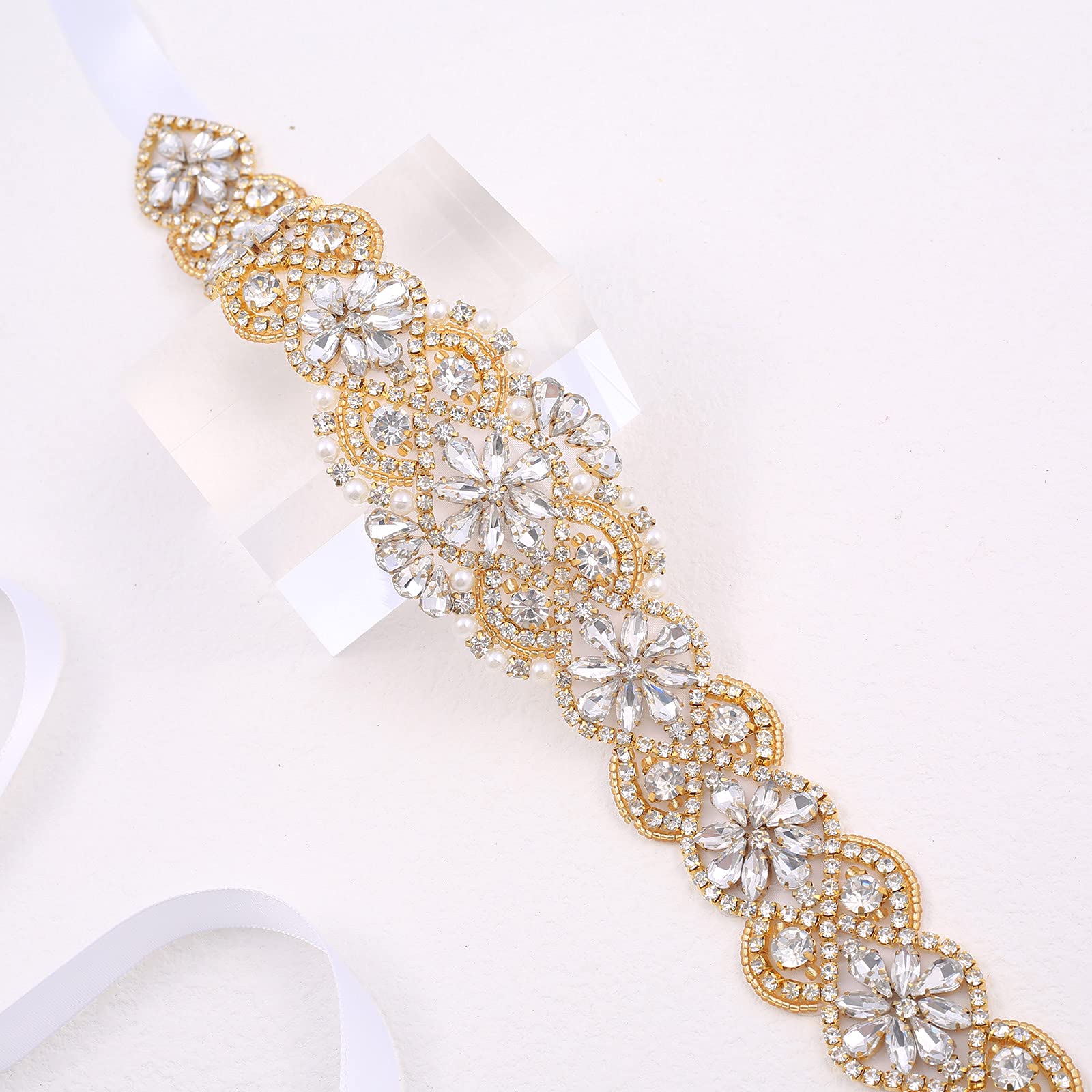 Sparkling Rhinestone Wedding Belt for Bride - Elegant Crystal Bridal Sash for Wedding Dresses & Bridesmaids | Perfect for Ceremony, Reception & Photo Shoots
