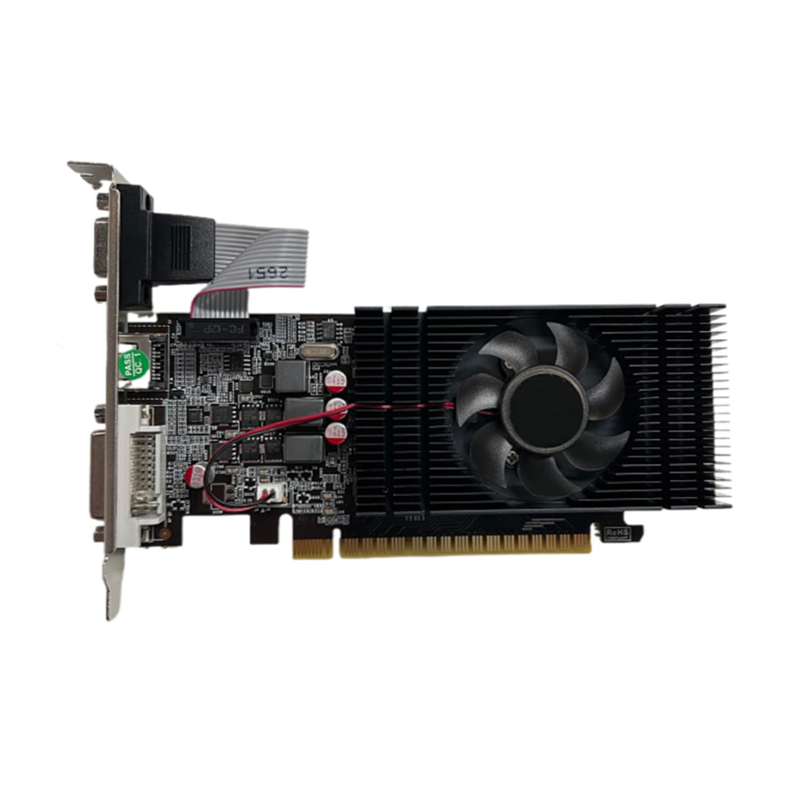 WELLDOER GT730 2GB GDDR5 128bit Low Profile PCIe Graphics Card for Desktop Computers - Perfect for Home Office, Media Streaming & Light Gaming