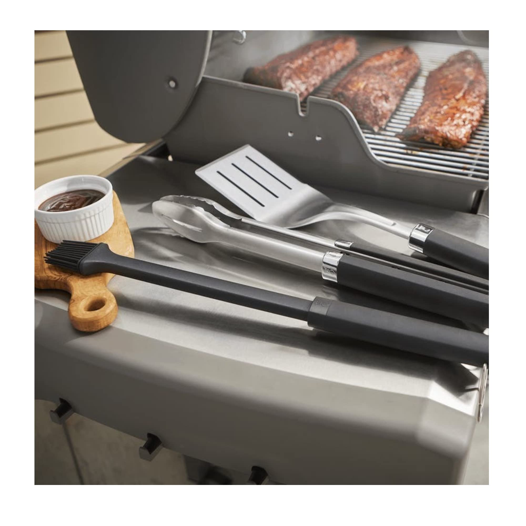 Weber Q 1400 Electric Grill - Black Portable Outdoor Grill for Patio, Camping & Tailgating | Classic Bundle with 2 Essential Accessories