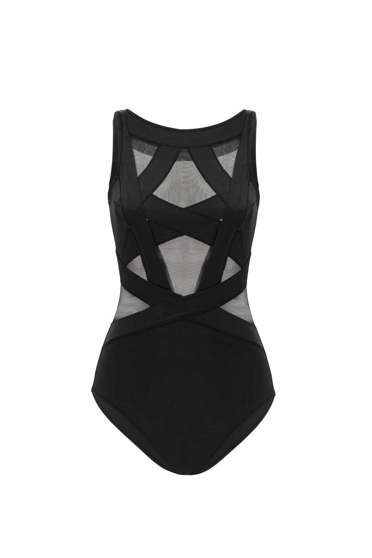 OYE Swimwear Esther One Piece Swimsuit in Black - Stylish & Comfortable for Beach, Pool & Vacation
