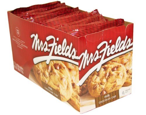 Mrs. Fields Milk Chocolate Chip Cookies - 12 Count Pack | Gourmet Chocolate Chip Cookies for Gifts, Parties & Snacking | Perfect for Office Treats, Birthday Celebrations & Holiday Desserts