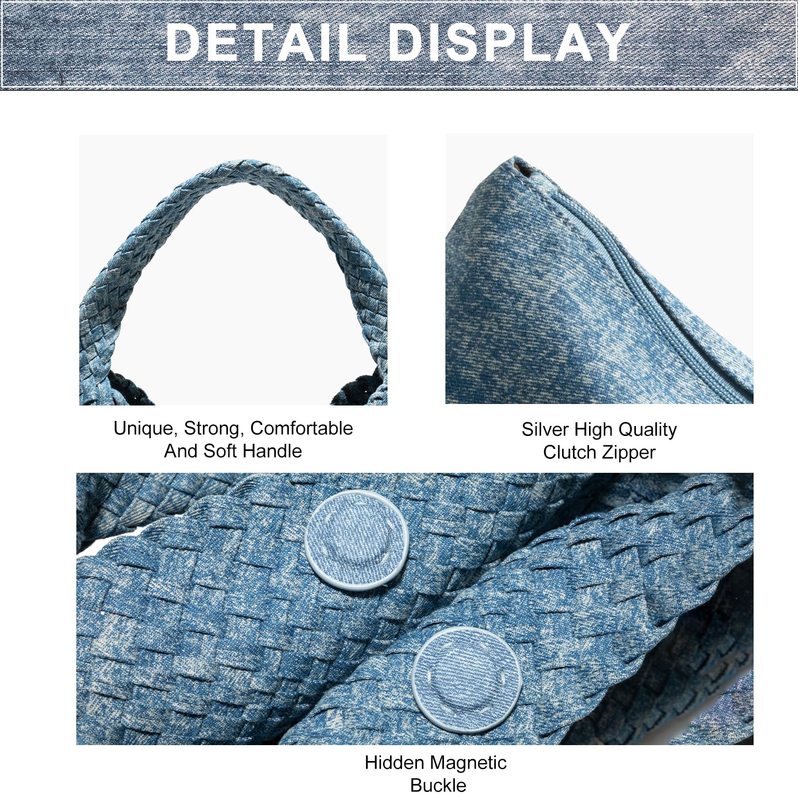 Eco-Friendly Woven Vegan Leather Tote Bag for Women - Stylish Shoulder & Top-Handle Purse - Perfect for Work, Travel & Shopping