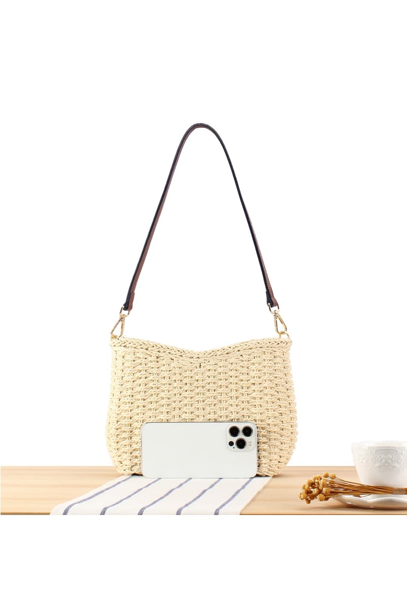 Ulisty Women's Small Handwoven Mini Crossbody Bag - Boho Chic Square Purse for Casual Outings, Travel & Everyday Use