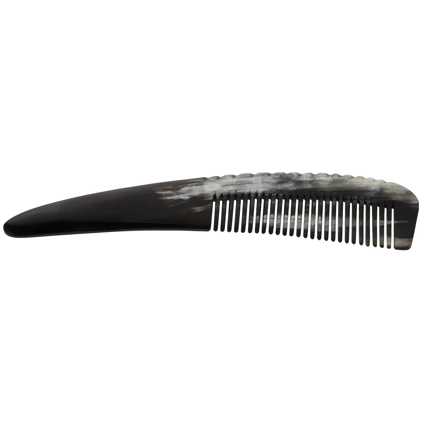 Natural Horn Massage Comb for Women - Anti-Static Hair Comb with Handmade Grain for Scalp Massage, Detangling & Styling | Portable Pocket Size for Home, Travel & On-the-Go Hair Care