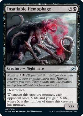Magic: The Gathering - Insatiable Hemophage Foil Showcase Card - Ikoria: Lair of Behemoths MTG Collectible - Perfect for Commander Decks & MTG Tournaments
