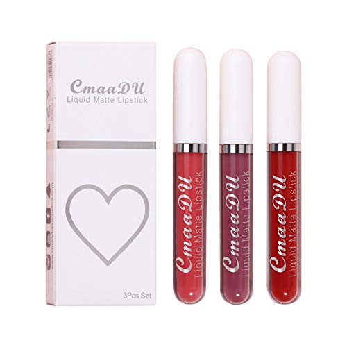HXS Matte Liquid Lipstick Set - Velvet, Waterproof, Long Lasting Lip Gloss - Smooth Soft Nude & Sexy Matte Lipstick Makeup for Women | Perfect for Daily Wear, Parties & Special Occasions