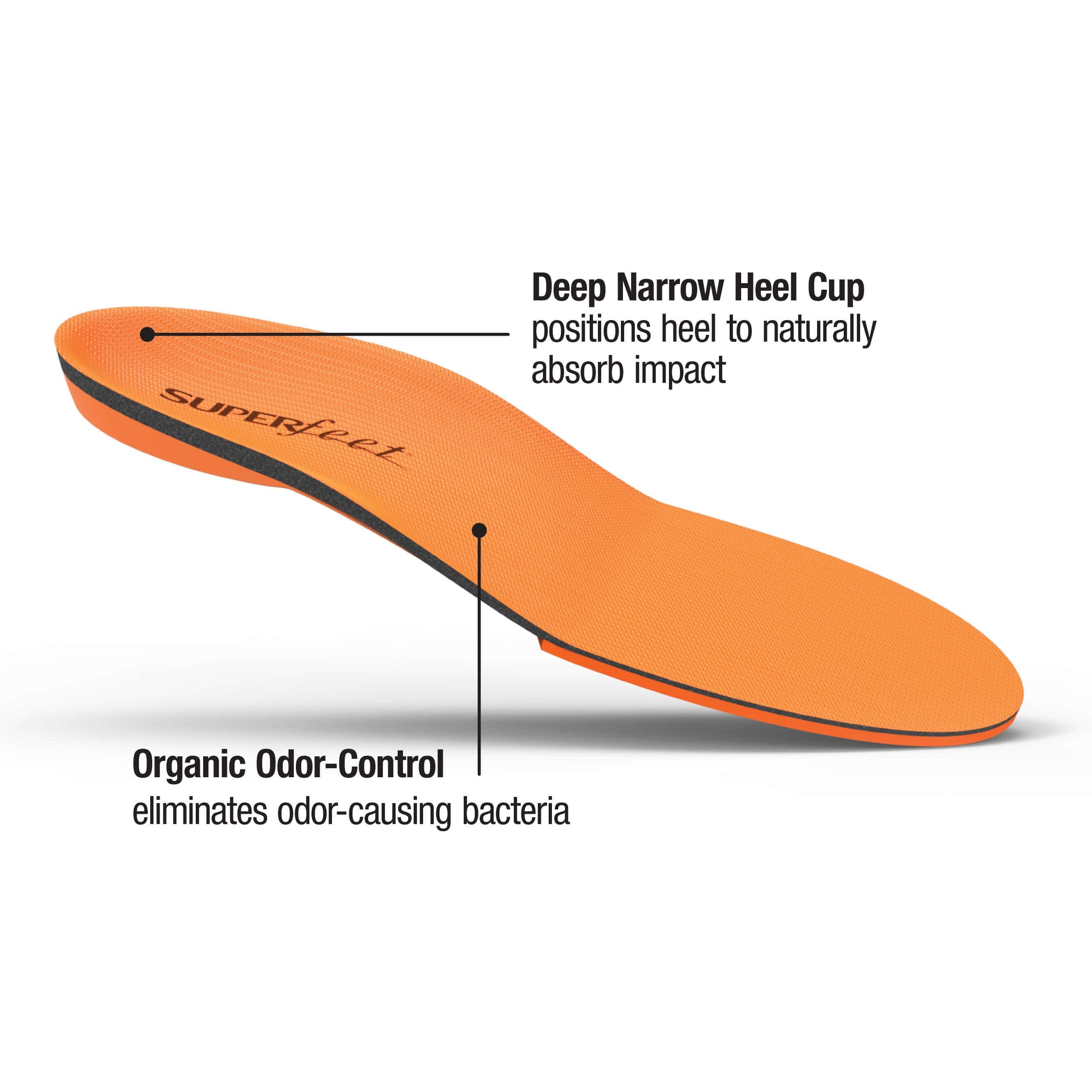 Superfeet Orange Premium Insoles – High Arch Support for Running, Hiking & Work Boots – All-Day Comfort & Pain Relief – Ideal for Athletes, Nurses & Outdoor Enthusiasts