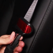Tesla Model Y & 3 Carbon Fiber Interior Accessories - Seat Belt Fascia Cover Trim | Premium Car Interior Upgrade for Enhanced Style & Protection