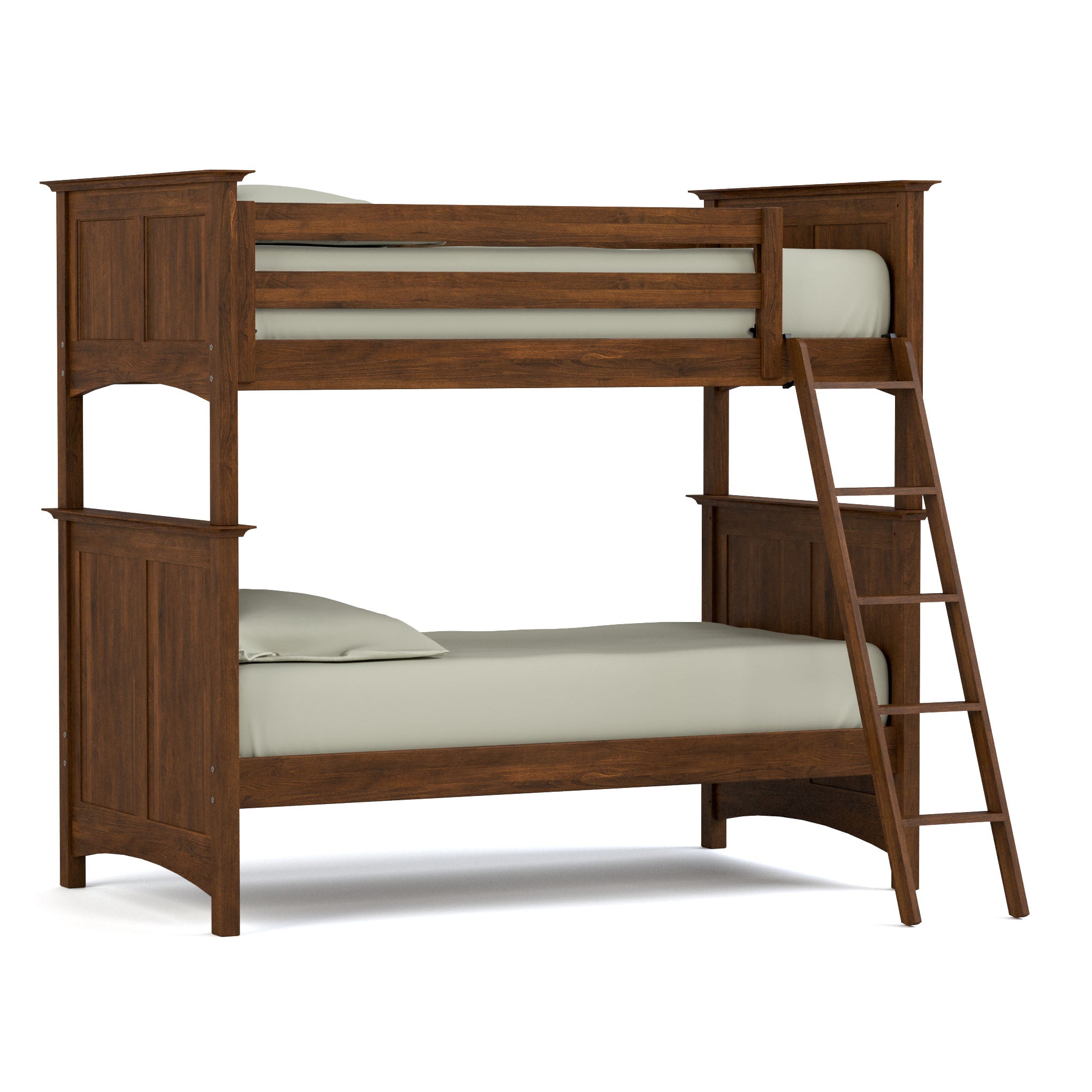 Revere Twin Over Full Bunk Bed Set with Ladder & Guardrails - Space-Saving Kids & Teens Bedroom Furniture for Small Rooms & Shared Spaces
