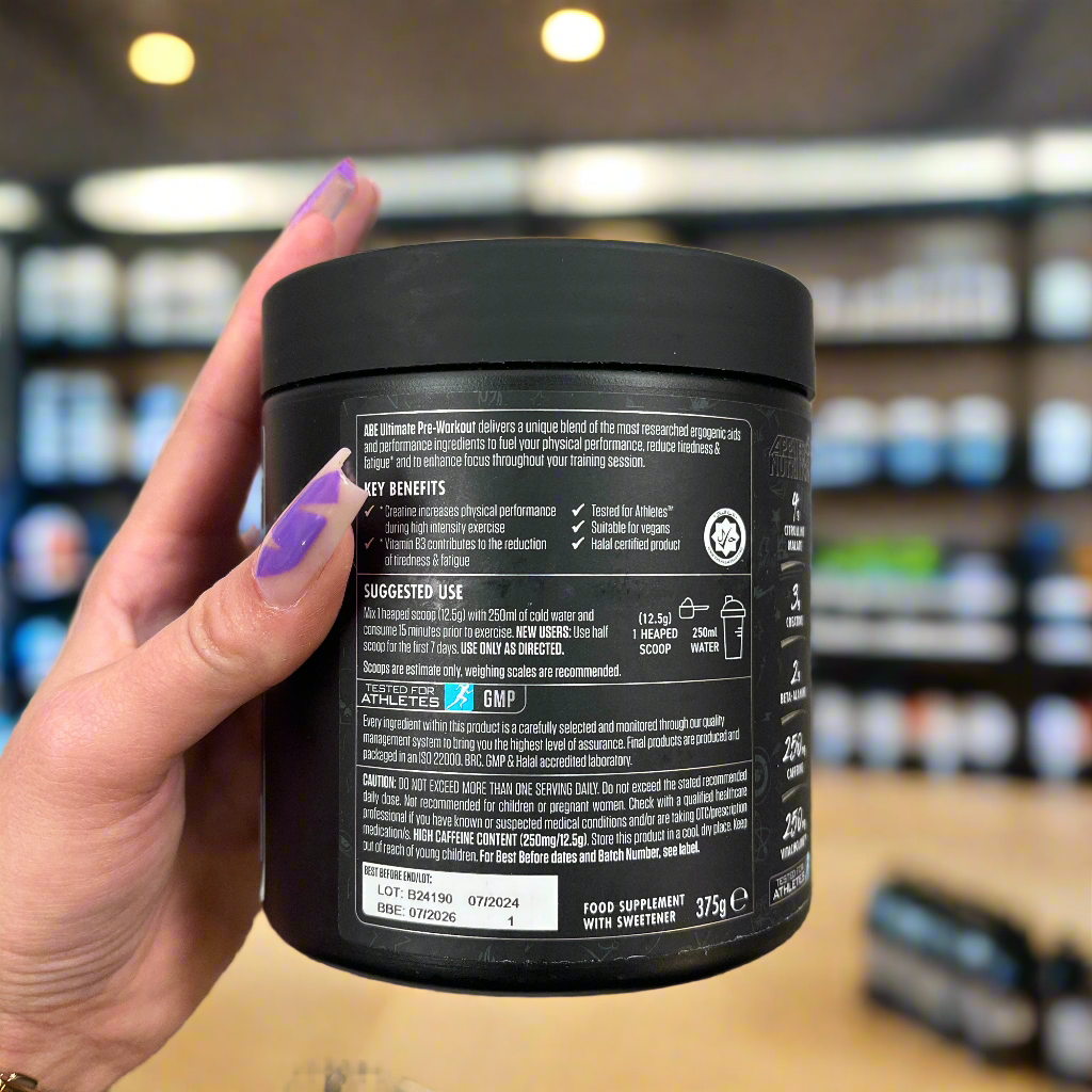 Applied Nutrition ABE (All Black Everything) Ultimate Preworkout Powder 315g - Boost Energy & Performance for Intense Workouts & Gym Sessions