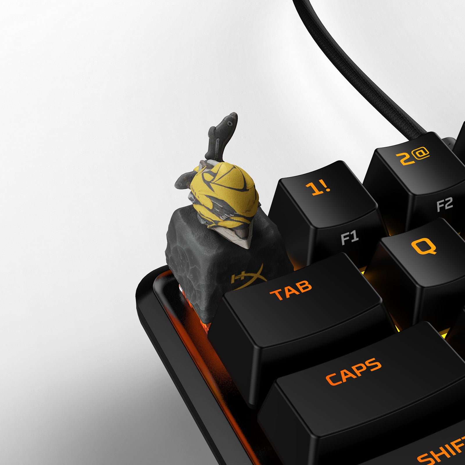 Warframe Themed Custom Keycap - HX3D Mesa Design for Mechanical Keyboards | Perfect for Gaming & Typing Enthusiasts