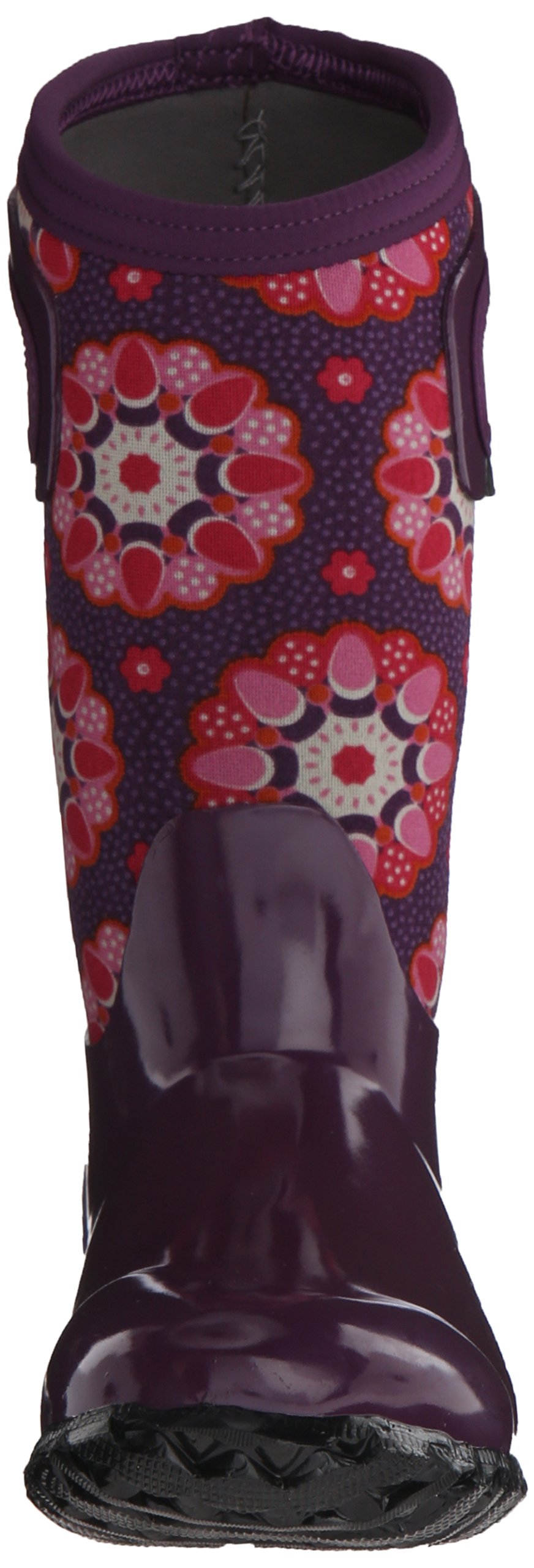 Bogs North Hampton Kaleidoscope All-Weather Waterproof Rain Boots for Kids - Purple Multi (Toddler Size 7 US) - Perfect for Outdoor Play, Puddle Jumping & Rainy Day Adventures