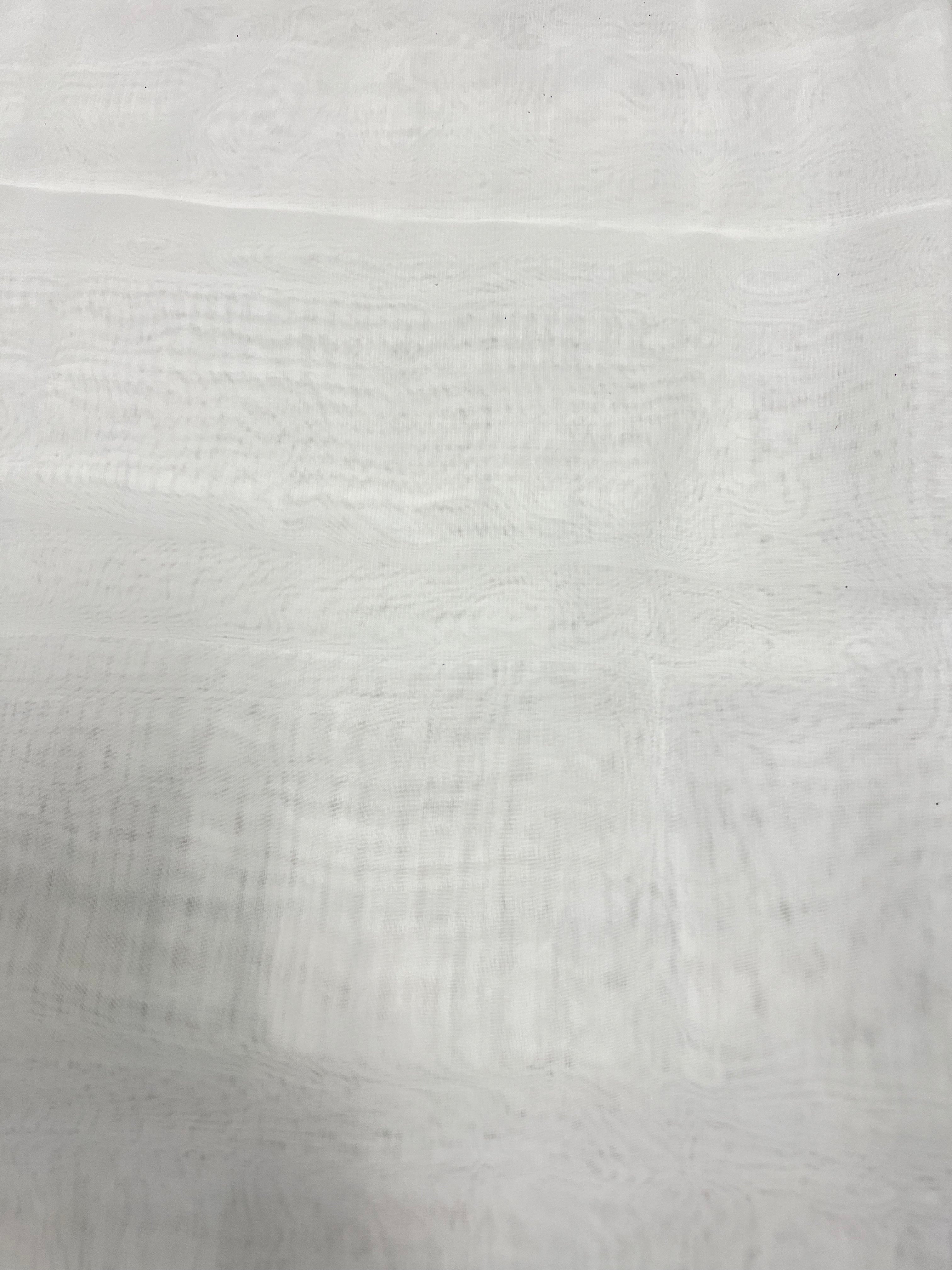60-Inch Wide Off White Poly Chiffon Fabric - Bulk Grab Bag for DIY Dresses, Curtains & Craft Projects