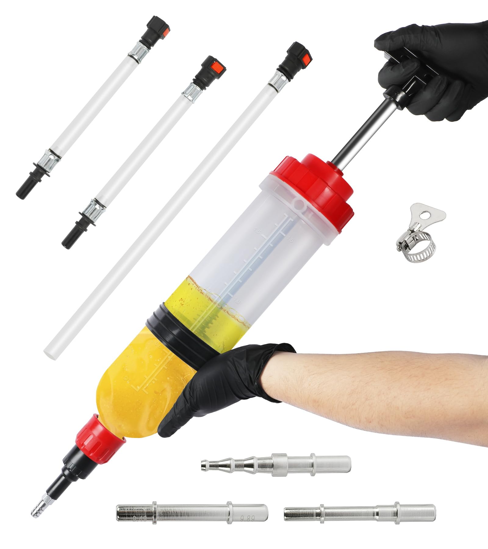 PLAYOCCAR 1500ML Syringe Pumping Tool - High Capacity Liquid Dispenser for Resin, Epoxy, Glue & Adhesives - Perfect for DIY Crafts, 3D Printing & Industrial Applications