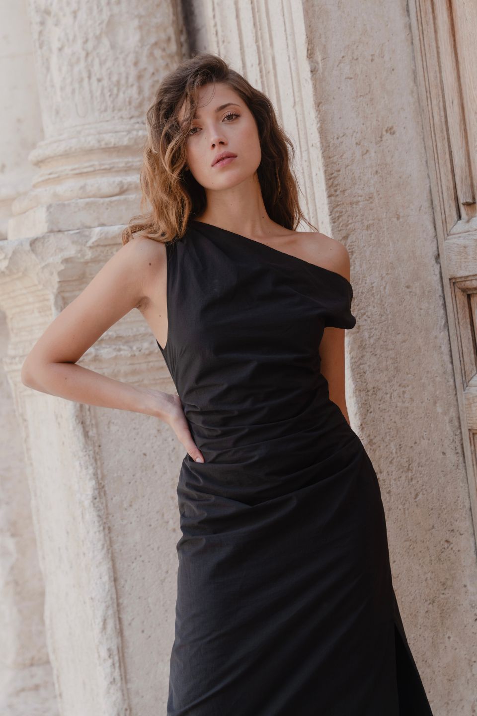 Elegant Black Off-Shoulder Bodycon Maxi Dress for Women - Perfect for Evening Parties, Weddings & Date Nights