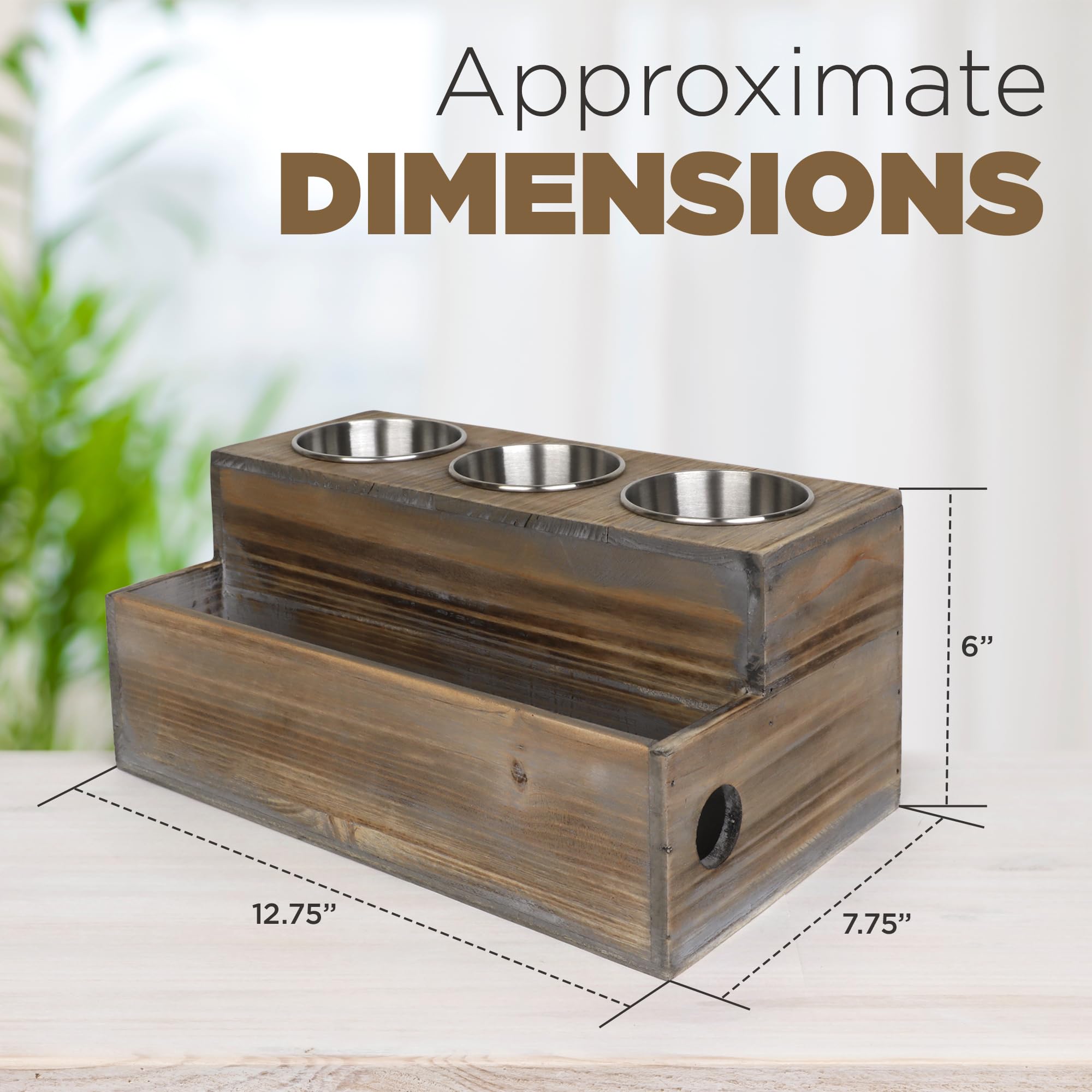 Best Wooden Hair Dryer Holder – Stylish Vanity & Bathroom Organizer for Hair Tools, Styling Supplies, Makeup & Toiletries – Natural Elegant Design – Perfect for Home, Salon & Travel Use