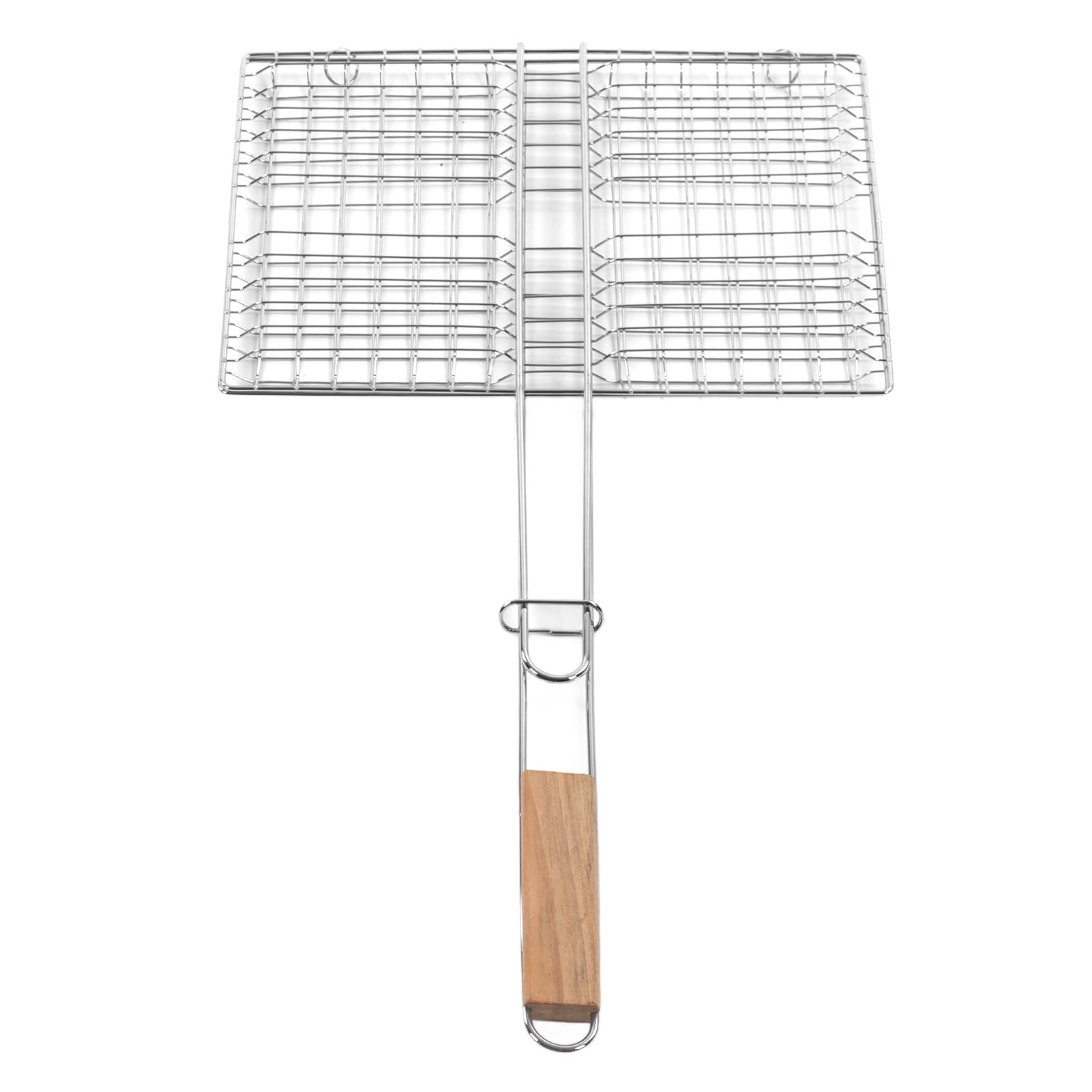 Jeanoko BBQ Grill Basket - Heavy Duty Stainless Steel Multipurpose Outdoor Cooking Basket for Grilling, Roasting, and Frying - Perfect for Camping, Picnics, and Backyard BBQs