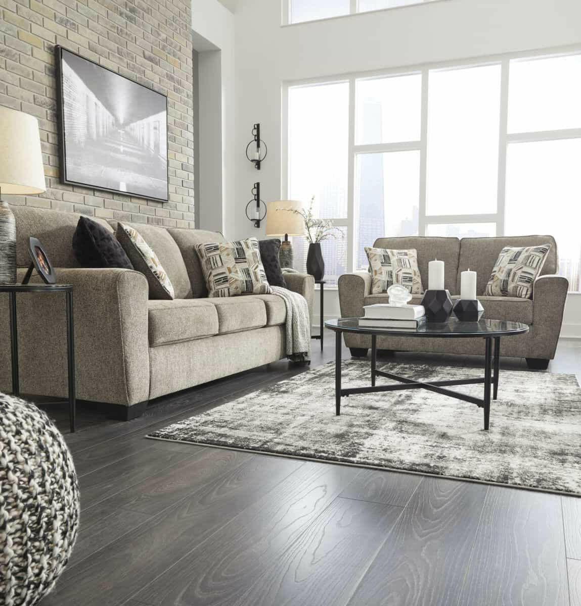 McCluer 3-Piece Sofa and Loveseat Set 810033 - Modern Living Room Furniture for Small Spaces, Apartment & Cozy Home Decor