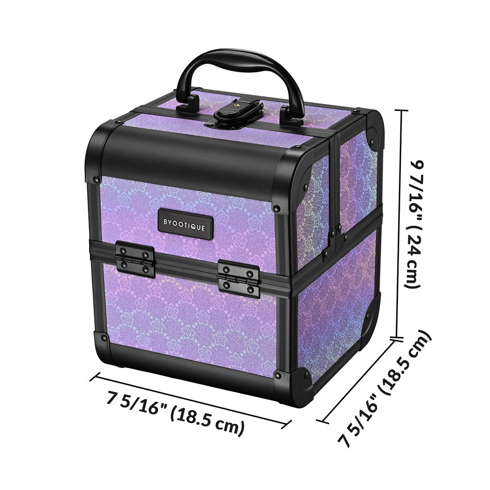 TheLAShop Professional Makeup Case with LED Mirror & Extendable Tray - Portable Cosmetic Organizer for Travel, Home & Salon Use - Perfect for Makeup Artists & Beauty Enthusiasts